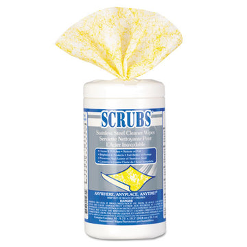 SCRUBS® Stainless Steel Cleaner Towels, 30-canister, 6 Canisters-carton freeshipping - TVN Wholesale